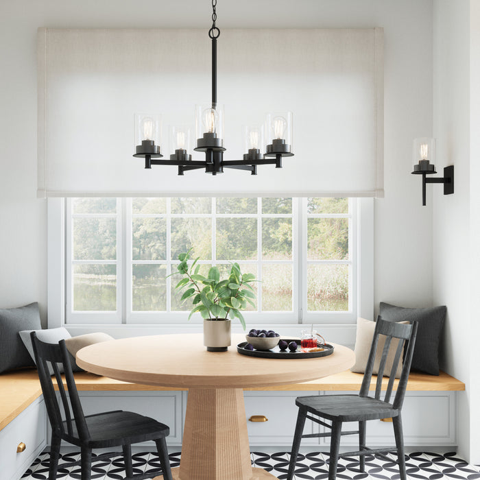 Capital Lighting 446851MB-532 Mason Five Light Chandelier, Matte Black Alternate Image 4.jpg