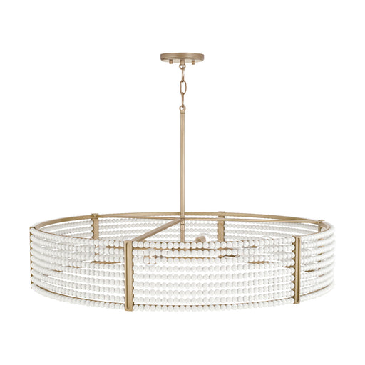Capital Lighting 447161AP Brynn Six Light Chandelier, Aged Brass Painted Alternate Image.jpg