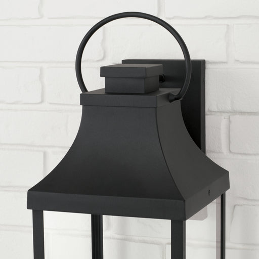 Capital Lighting 946441BK-GL Bradford One Light Outdoor Wall Lantern, Black Alternate Image.jpg