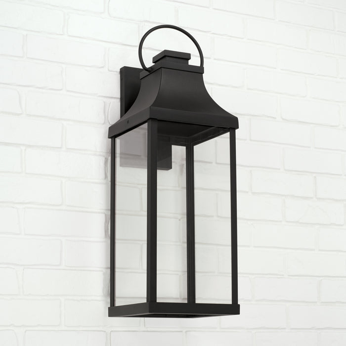 Capital Lighting 946441BK-GL Bradford One Light Outdoor Wall Lantern, Black Alternate Image 2.jpg