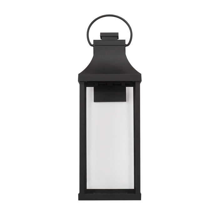 Capital Lighting 946441BK-GL Bradford One Light Outdoor Wall Lantern, Black Alternate Image 3.jpg