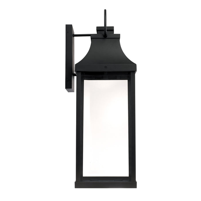 Capital Lighting 946441BK-GL Bradford One Light Outdoor Wall Lantern, Black Alternate Image 4.jpg