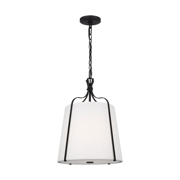 Visual Comfort Studio AP1241SMS Leander One Light Pendant, Smith Steel Alternate Image.jpg