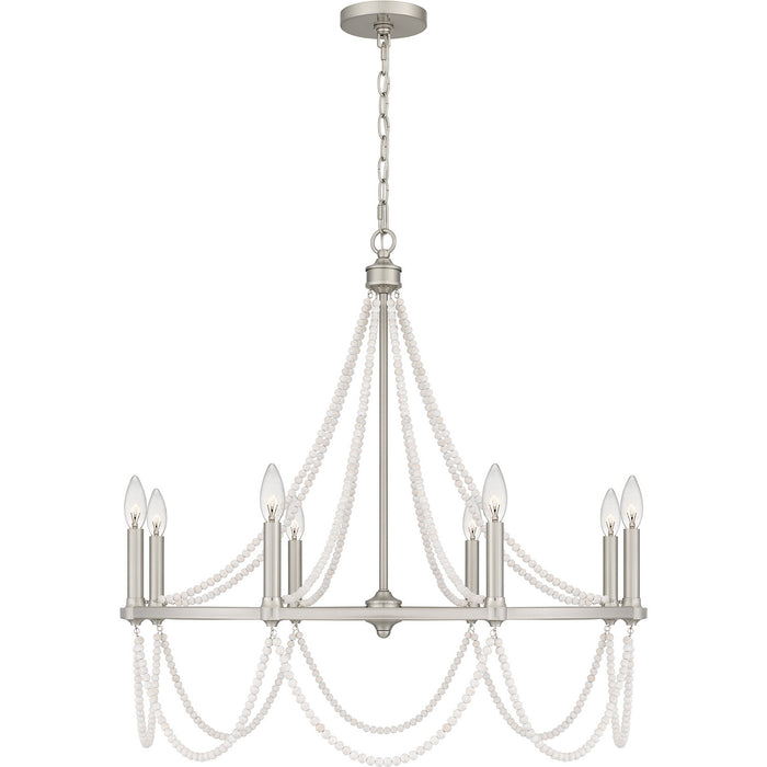 Quoizel BGA5030BN Brigitta Eight Light Chandelier, Brushed Nickel Alternate Image 2.jpg