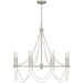 Quoizel BGA5030BN Brigitta Eight Light Chandelier, Brushed Nickel Alternate Image 2.jpg