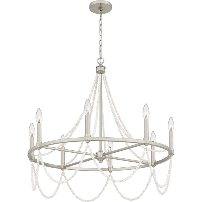 Quoizel BGA5030BN Brigitta Eight Light Chandelier, Brushed Nickel Alternate Image 3.jpg