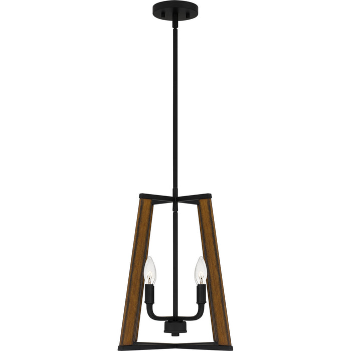 Quoizel MAL2816MBK Mayline Four Light Pendant, Matte Black Alternate Image 2.jpg
