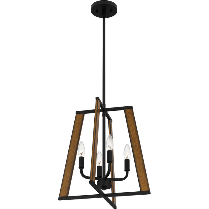 Quoizel MAL2816MBK Mayline Four Light Pendant, Matte Black Alternate Image 3.jpg
