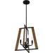 Quoizel MAL2816MBK Mayline Four Light Pendant, Matte Black Alternate Image 3.jpg