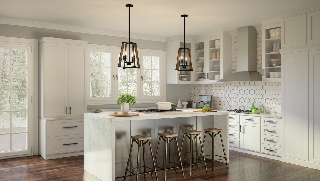 Quoizel MAL2816MBK Mayline Four Light Pendant, Matte Black Alternate Image 6.jpg