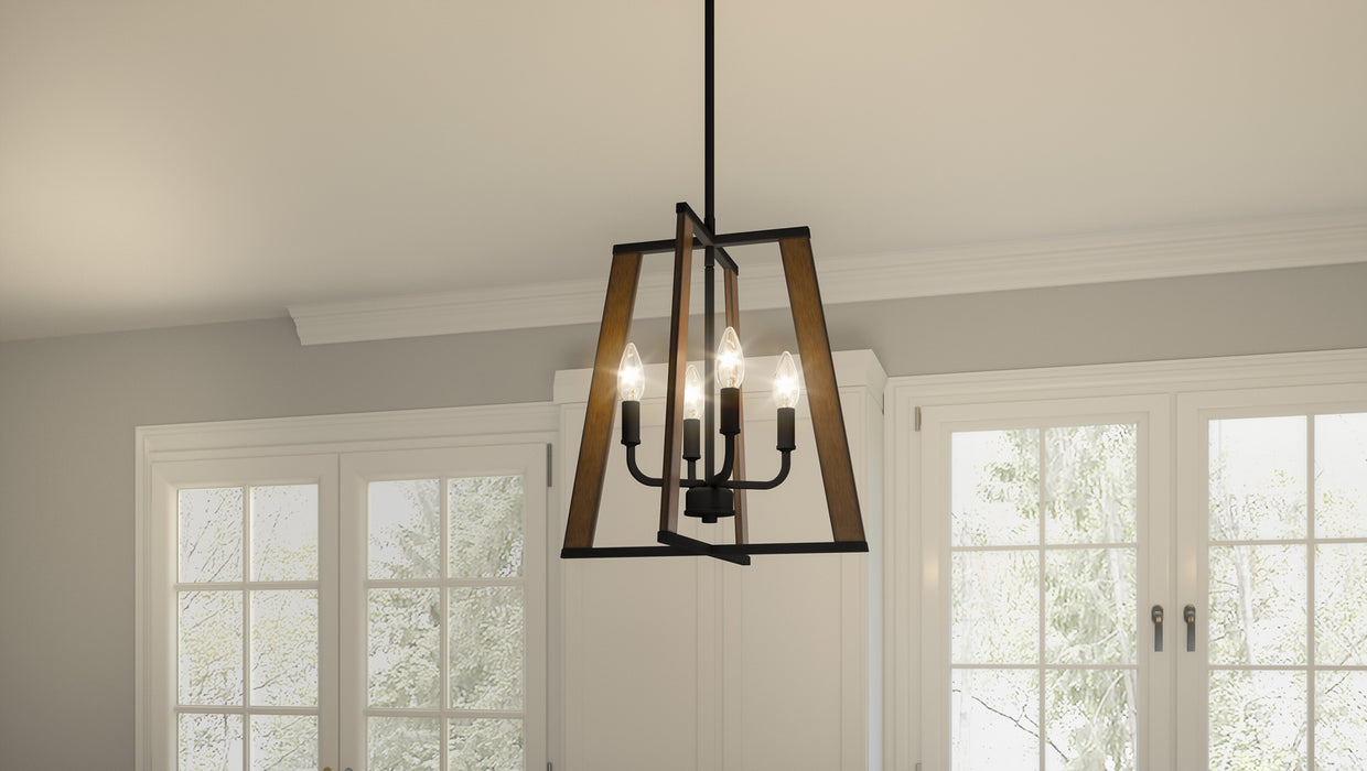 Quoizel MAL2816MBK Mayline Four Light Pendant, Matte Black Alternate Image 7.jpg