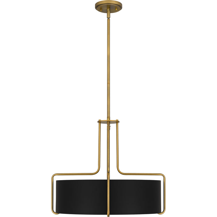 Quoizel QP5596AB Quoizel Pendant Four Light Pendant, Aged Brass Alternate Image 2.jpg