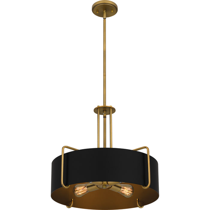 Quoizel QP5596AB Quoizel Pendant Four Light Pendant, Aged Brass Alternate Image 3.jpg