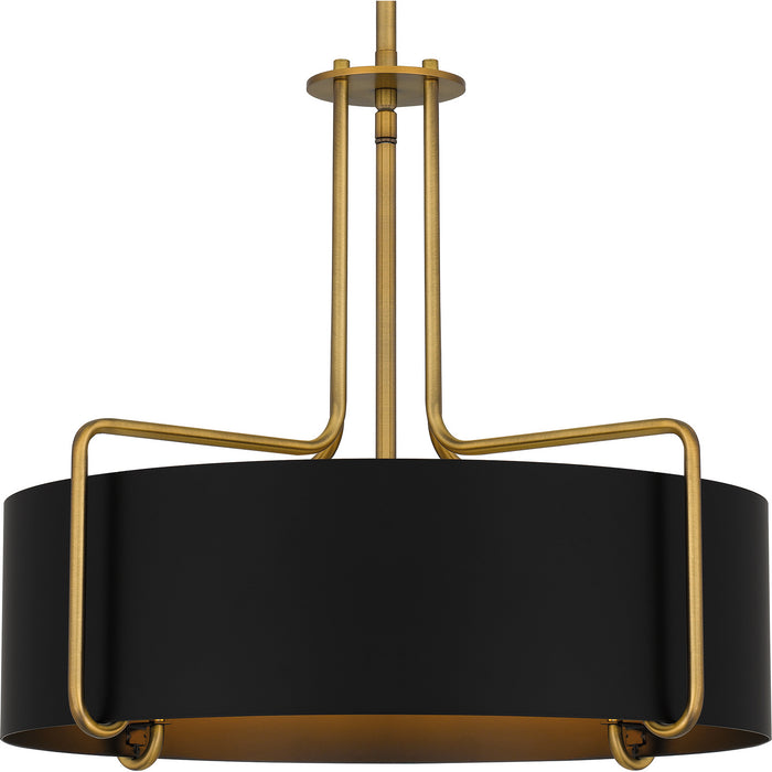 Quoizel QP5596AB Quoizel Pendant Four Light Pendant, Aged Brass Alternate Image 4.jpg
