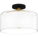 Quoizel ROW1714MBK Rowland Two Light Semi Flush Mount, Matte Black Alternate Image.jpg