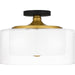 Quoizel ROW1714MBK Rowland Two Light Semi Flush Mount, Matte Black Alternate Image 2.jpg