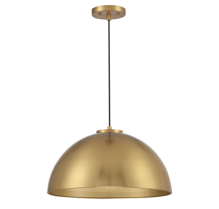Shoppers Lighting SH7024NB Heidi One Light Pendant, Natural Brass Alternate Image.jpg