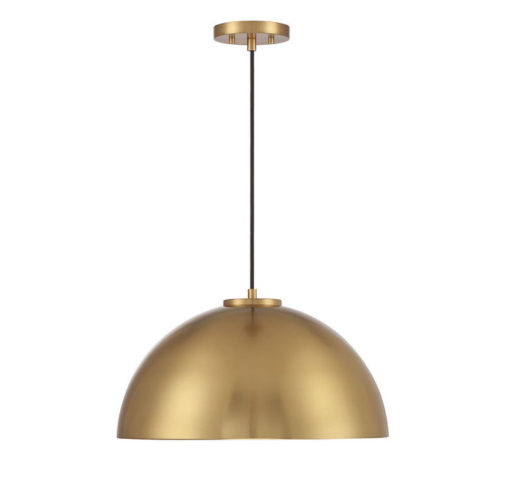Shoppers Lighting SH7024NB Heidi One Light Pendant, Natural Brass Alternate Image 2.jpg