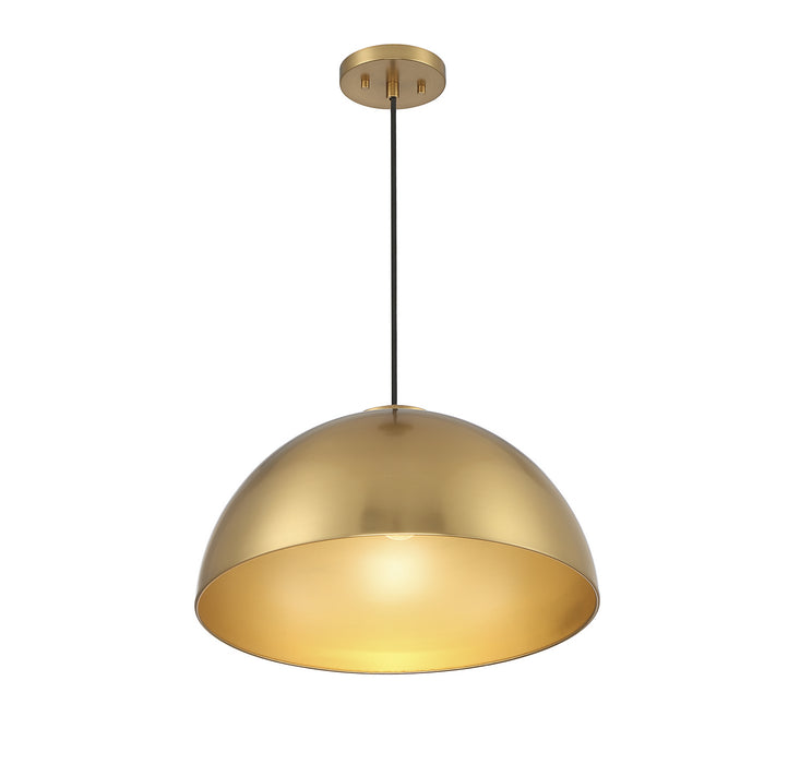 Shoppers Lighting SH7024NB Heidi One Light Pendant, Natural Brass Alternate Image 3.jpg