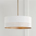 Capital Lighting 350233AW Dash Three Light Pendant, Aged Brass and White Alternate Image.jpg