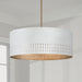 Capital Lighting 350233AW Dash Three Light Pendant, Aged Brass and White Alternate Image 2.jpg