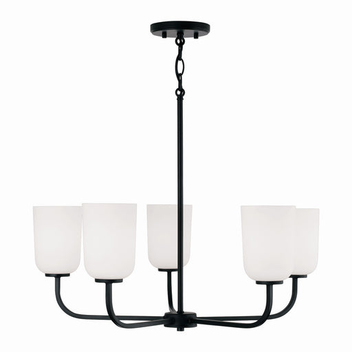Capital Lighting 448851MB-542 Lawson Five Light Chandelier, Matte Black Alternate Image.jpg