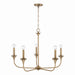 Capital Lighting 448951AD Presley Five Light Chandelier, Aged Brass Alternate Image.jpg