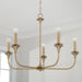 Capital Lighting 448951AD Presley Five Light Chandelier, Aged Brass Alternate Image 2.jpg