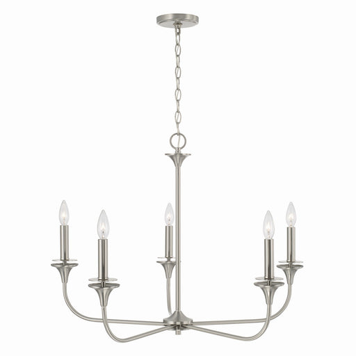 Capital Lighting 448951BN Presley Five Light Chandelier, Brushed Nickel Alternate Image.jpg