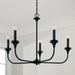 Capital Lighting 448951MB Presley Five Light Chandelier, Matte Black Alternate Image 2.jpg
