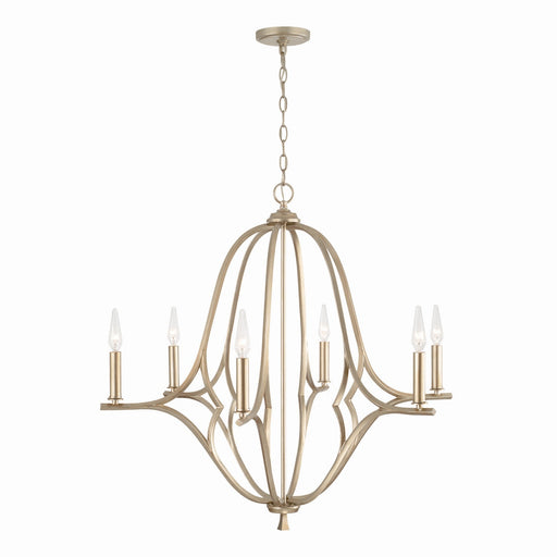 Capital Lighting 450061BS Claire Six Light Chandelier, Brushed Champagne Alternate Image.jpg