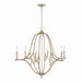 Capital Lighting 450061BS Claire Six Light Chandelier, Brushed Champagne Alternate Image.jpg