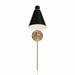 Capital Lighting 650111AB Bradley One Light Wall Sconce, Aged Brass and Black Alternate Image.jpg