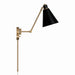 Capital Lighting 650111AB Bradley One Light Wall Sconce, Aged Brass and Black Alternate Image 2.jpg