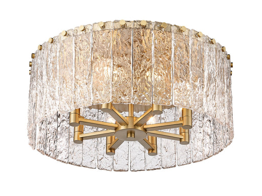 Z-Lite 1943F20-MGLD Glacier Eight Light Flush Mount, Modern Gold Alternate Image.jpg