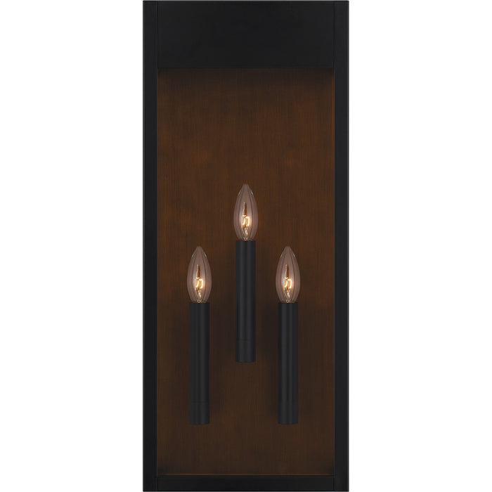 Quoizel MAE8410MBK Maren Three Light Outdoor Wall Mount, Matte Black Alternate Image 2.jpg