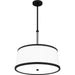 Quoizel KYL2820MBK Kylen Four Light Pendant, Matte Black Alternate Image 3.jpg