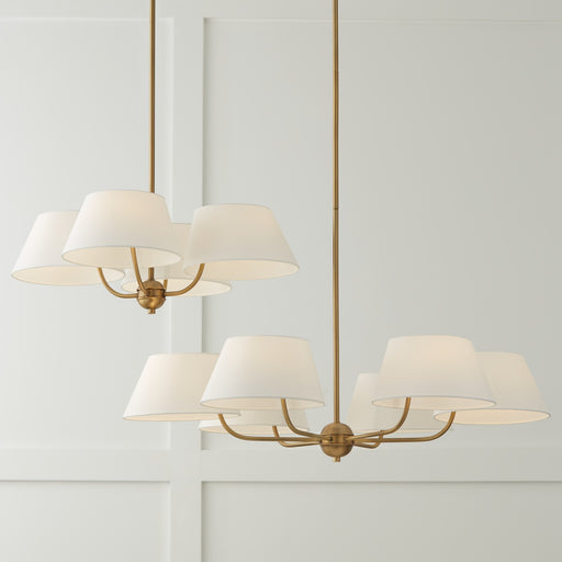 Capital Lighting 450441AD Welsley Four Light Chandelier, Aged Brass Alternate Image.jpg