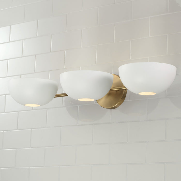 Capital Lighting 151431AW Reece Three Light Vanity, Aged Brass and White Alternate Image 4.jpg