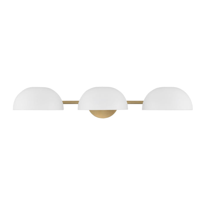 Capital Lighting 151431AW Reece Three Light Vanity, Aged Brass and White Alternate Image.jpg