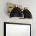 Capital Lighting 152021AB Ross Two Light Vanity, Aged Brass and Black Alternate Image 2.jpg