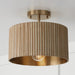 Capital Lighting 250711WS Donovan One Light Semi-Flush Mount, White Wash and Matte Brass Alternate Image 4.jpg