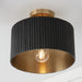Capital Lighting 250711KR Donovan One Light Semi-Flush Mount, Black Stain and Matte Brass Alternate Image 2.jpg