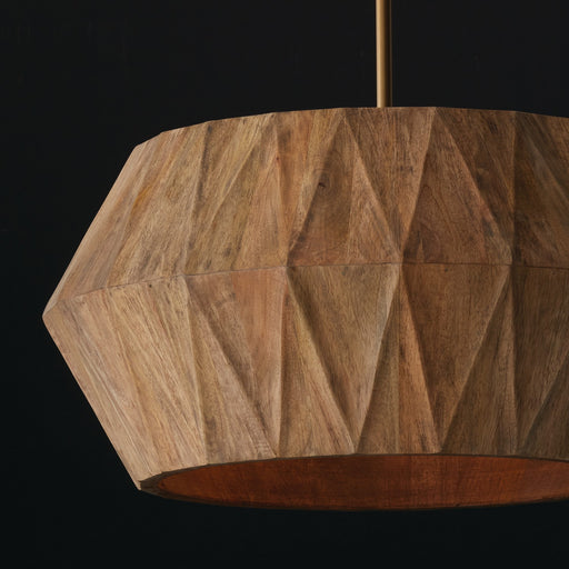 Capital Lighting 351041LW Nadeau Four Light Pendant, Light Wood and Patinaed Brass Alternate Image.jpg