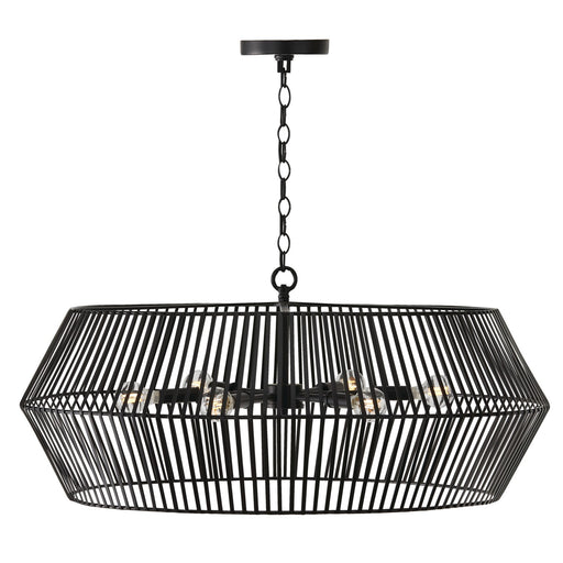 Capital Lighting 430361MB Kaiya Six Light Chandelier, Matte Black Alternate Image.jpg