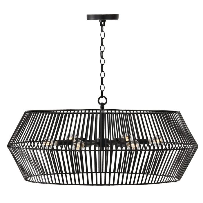 Capital Lighting 430361MB Kaiya Six Light Chandelier, Matte Black Alternate Image.jpg