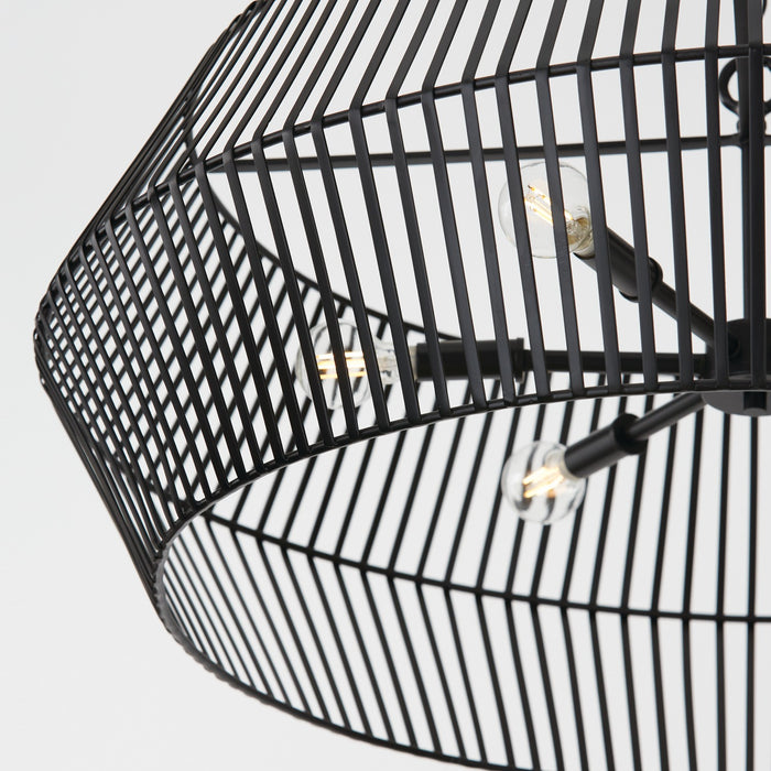 Capital Lighting 430361MB Kaiya Six Light Chandelier, Matte Black Alternate Image 2.jpg