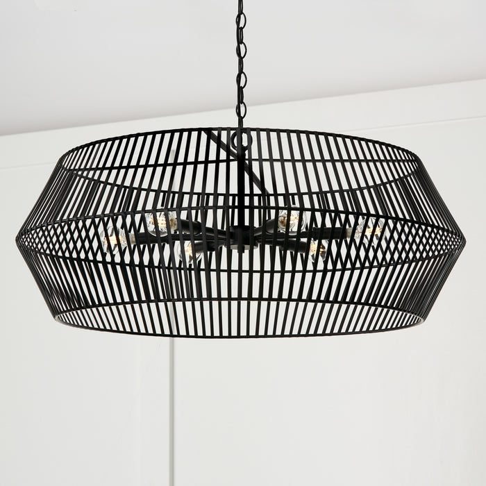 Capital Lighting 430361MB Kaiya Six Light Chandelier, Matte Black Alternate Image 4.jpg