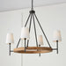 Capital Lighting 450841WK-709 Jonah Four Light Chandelier, Light Wood and Matte Black Alternate Image 4.jpg