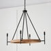 Capital Lighting 450841WK-709 Jonah Four Light Chandelier, Light Wood and Matte Black Alternate Image.jpg